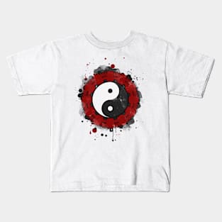 Abstract Yin and Yang Kids T-Shirt